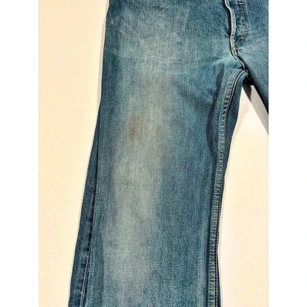 Levis‎ 508 Regular Taper Jeans Mens 32x32 Medium Wash Distressed Blue Denim
